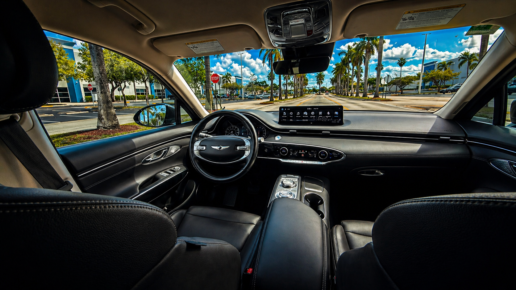 Luxury car interior